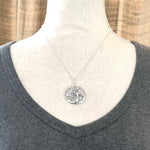 Load image into Gallery viewer, Tree of Life Pendant in Sterling Silver, fruit tree, apple tree, art nouveau
