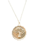 Load image into Gallery viewer, Get Lucky Pendant, Wax Seal, poker chip, sterling silver
