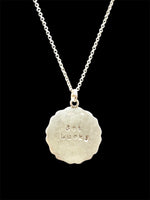 Load image into Gallery viewer, Get Lucky Pendant, Wax Seal, poker chip, sterling silver
