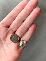 Load image into Gallery viewer, Sterling Silver Fox Signet Ring with Diamond - Size 4.25
