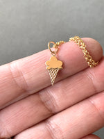 Load image into Gallery viewer, Gold Ice Cream Cone Charm
