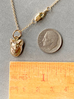 Load image into Gallery viewer, Gold Fox Charm with Diamond Eyes, 10K
