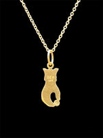 Load image into Gallery viewer, 14K Gold Hand Charm with Diamond, Victorian Hand, gold charm
