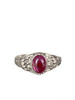 Load image into Gallery viewer, Tourmaline with Lotus Flower Signet Ring

