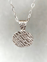 Load image into Gallery viewer, Natural Aquamarine Pendant in Sterling Silver, raw stone, birthstone
