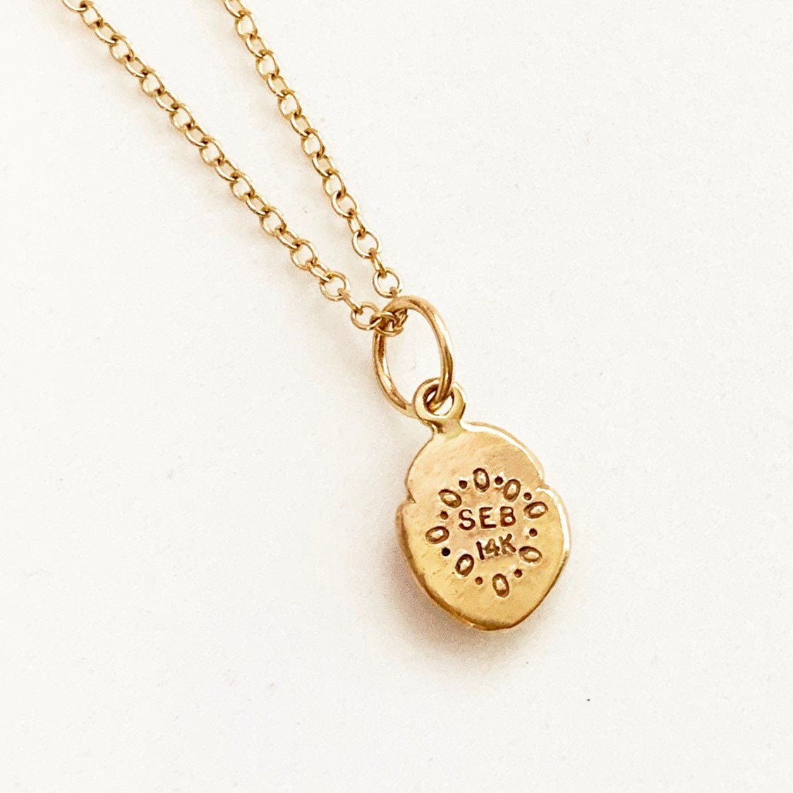 14K Gold Sacred Heart Charm
