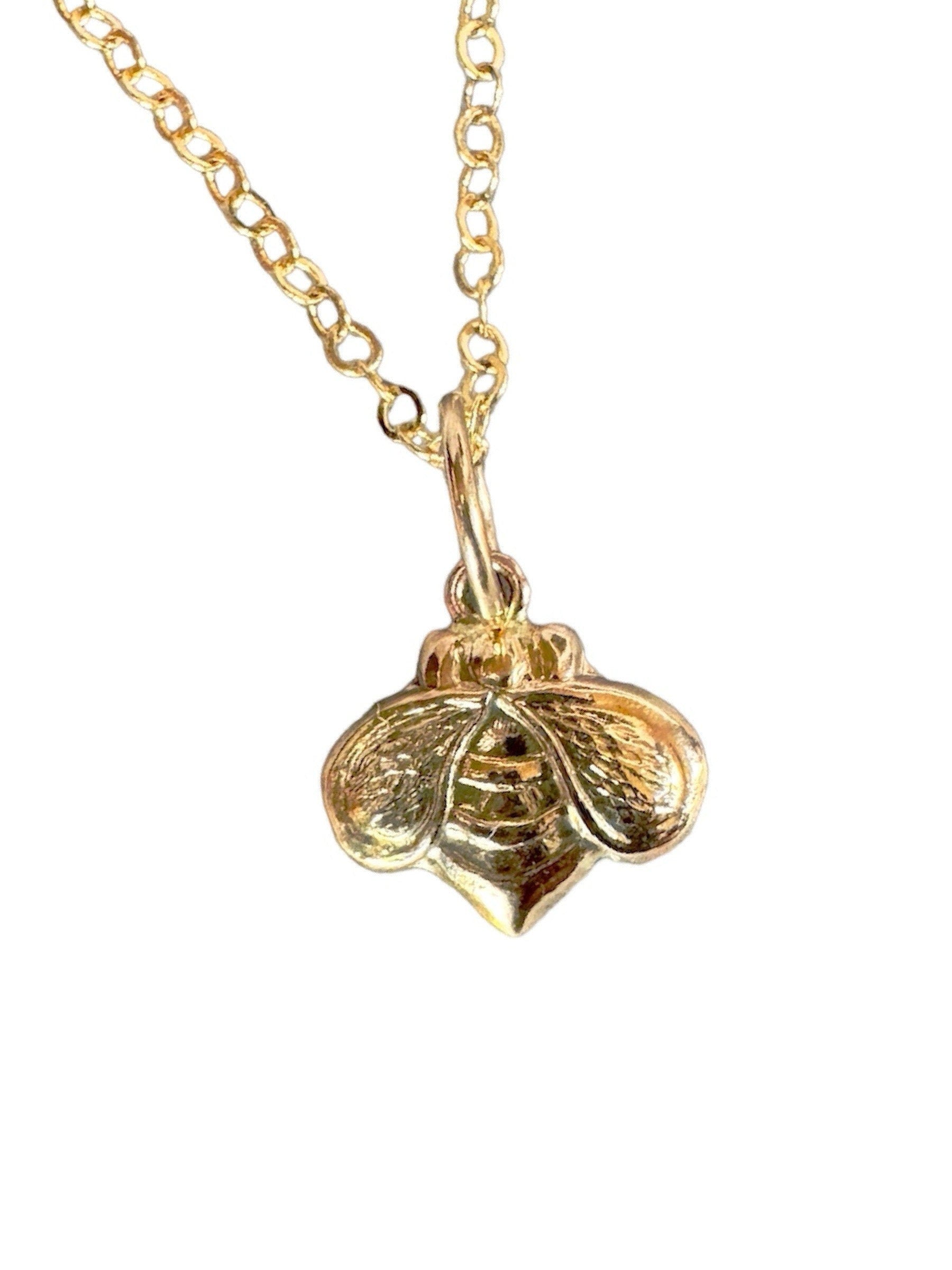 Gold Bee Charm, 10K