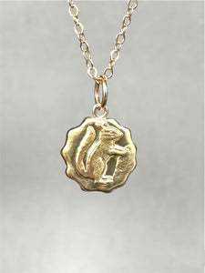 Chipmunk Gold Charm, 14K