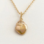 Load image into Gallery viewer, 14K Gold Sacred Heart Charm
