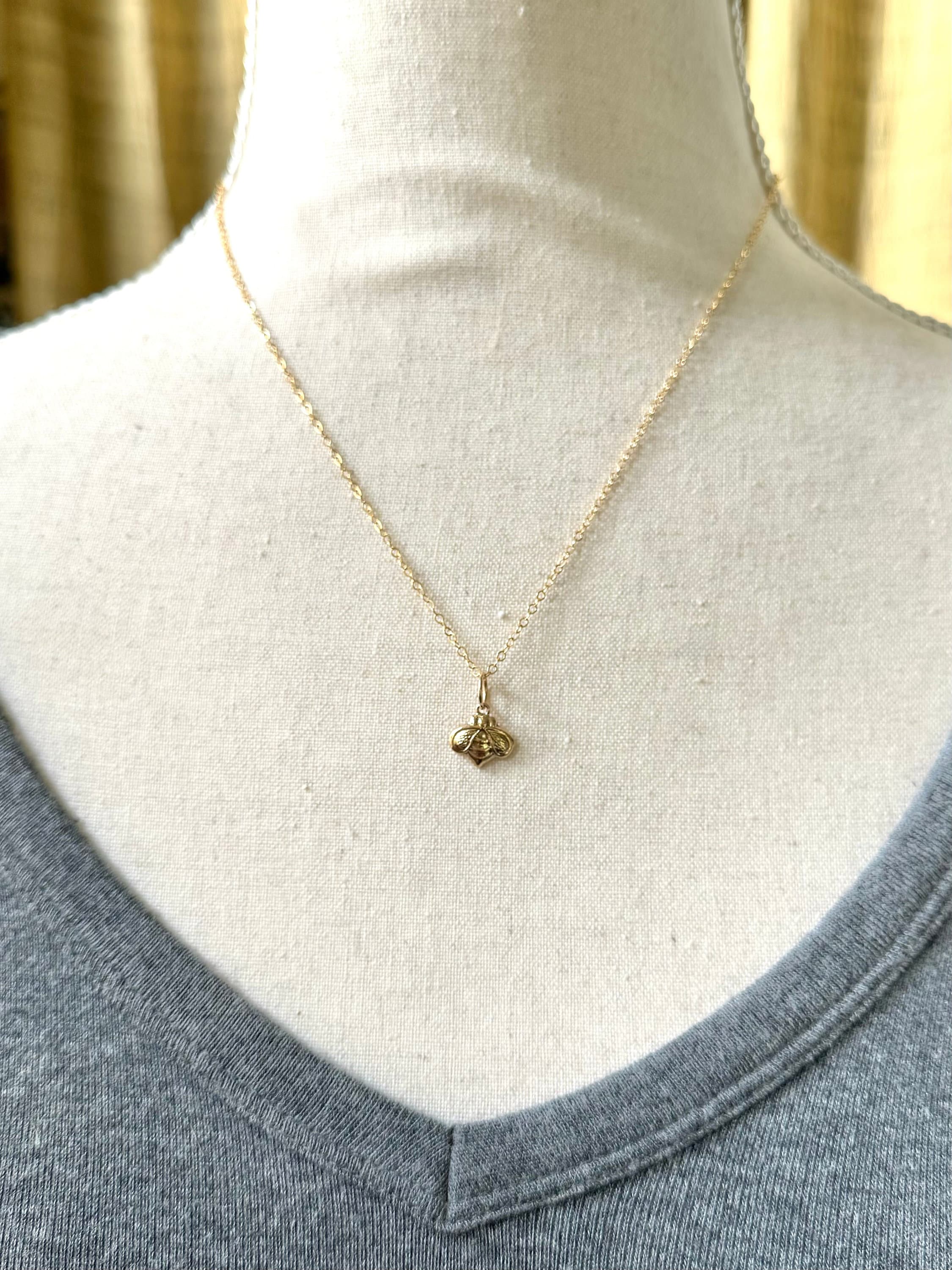 Gold Bee Charm, 10K