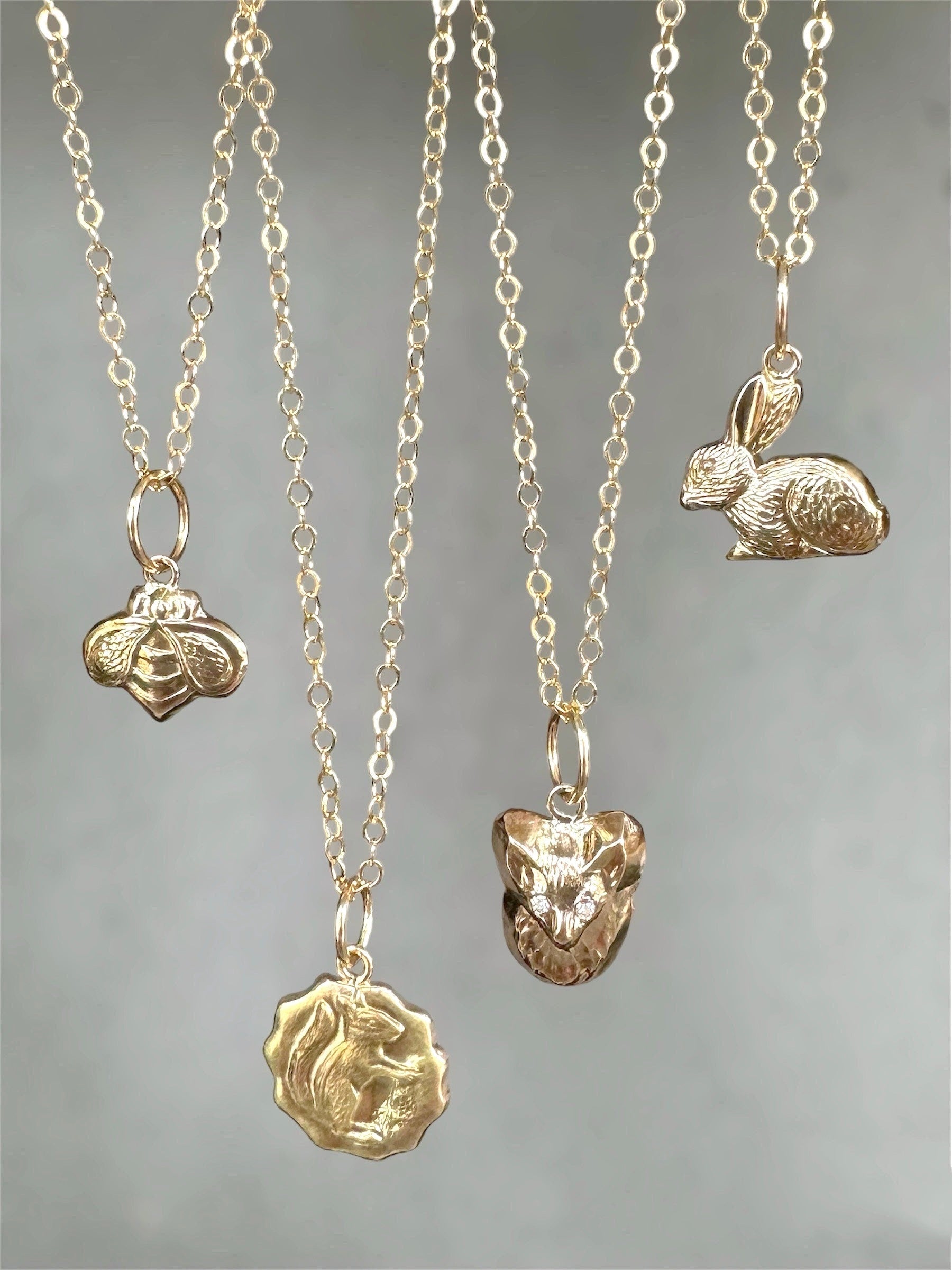 Gold Bee Charm, 10K