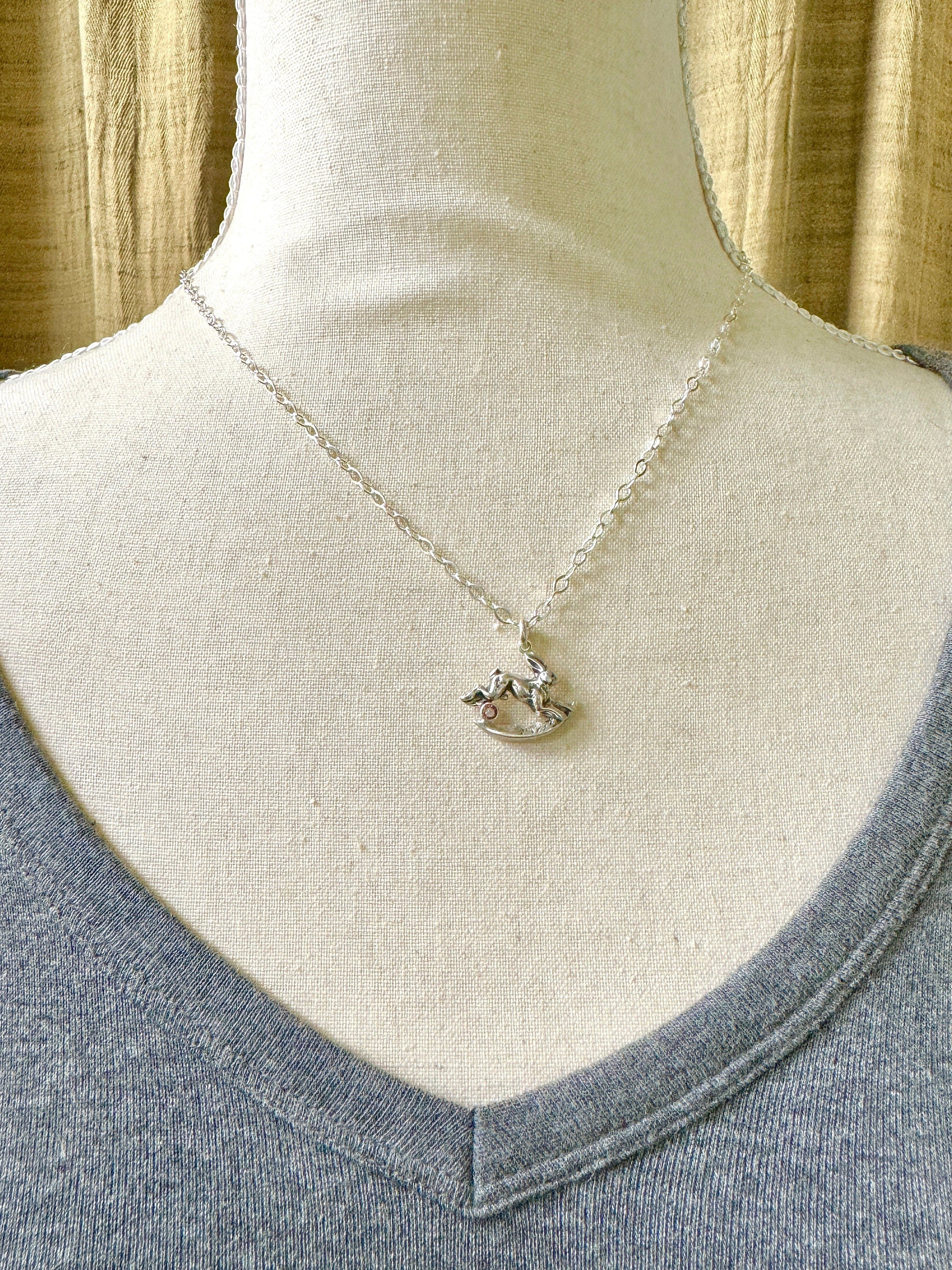 Rabbit Jumping over the Moon pendant