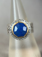 Load image into Gallery viewer, Lapis Lazuli Ring with 18K gold bezel
