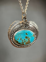 Load image into Gallery viewer, Botanical Turquoise Pendant

