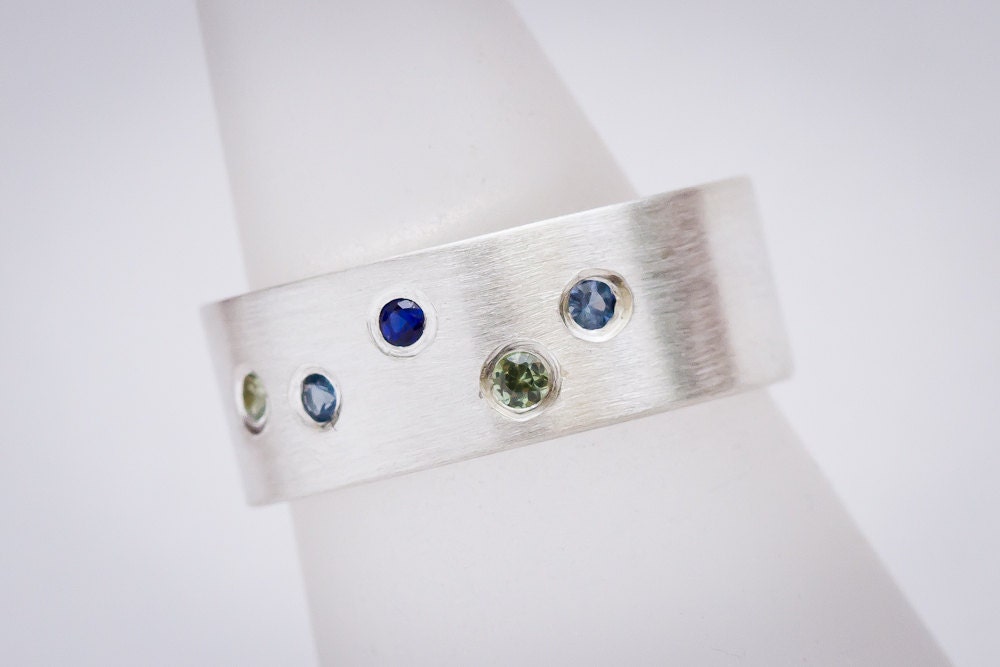 Birthstone Ring - You Choose Five Stones