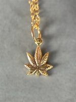 Load image into Gallery viewer, 14K Gold Pot Leaf Charm
