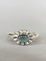 Load image into Gallery viewer, Blue Tourmaline Ring in Sterling Silver
