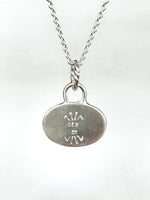 Load image into Gallery viewer, Roaring Lion Pendant with Blue Sapphire, sterling silver
