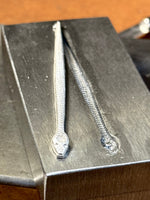 Load image into Gallery viewer, Snake Ring with Ruby Eyes and Spinel , serpent, sterling silver
