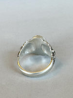Load image into Gallery viewer, Lapis Lazuli Lion Signet Ring in Sterling Silver
