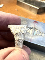 Load image into Gallery viewer, Lapis Lazuli Lion Signet Ring in Sterling Silver
