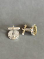 Load image into Gallery viewer, San Francisco MUNI token Cufflinks in sterling silver
