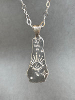 Load image into Gallery viewer, Rabbit Pendant in Sterling Silver, vintage die pressed
