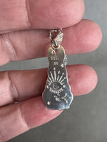 Load image into Gallery viewer, Rabbit Pendant in Sterling Silver, vintage die pressed

