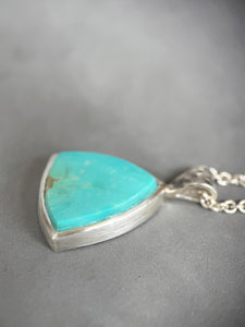Turquoise and Silver pendant, Royston