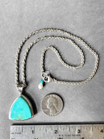 Load image into Gallery viewer, Turquoise and Silver pendant, Royston

