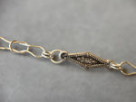 Load image into Gallery viewer, Handmade Silver Chain, woven chain in sterling silver with decorative clasp

