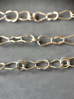 Load image into Gallery viewer, Handmade Silver Chain, woven chain in sterling silver with decorative clasp
