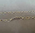 Load image into Gallery viewer, Handmade Silver Chain, woven chain in sterling silver with decorative clasp

