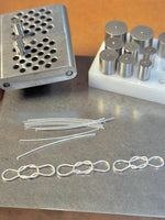 Load image into Gallery viewer, Handmade Silver Chain, woven chain in sterling silver with decorative clasp
