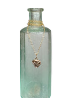 Load image into Gallery viewer, 14K Gold Strawberry Charm, solid gold pendant
