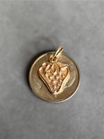 Load image into Gallery viewer, 14K Gold Strawberry Charm, solid gold pendant
