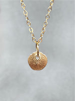 Load image into Gallery viewer, 14K Gold Sand dollar charm, solid gold, shell charm
