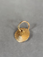 Load image into Gallery viewer, 14K Gold Sand dollar charm, solid gold, shell charm
