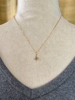 Load image into Gallery viewer, 18K Gold Rose Cut Diamond Charm, diamond pendant, solid gold

