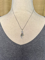 Load image into Gallery viewer, Charm Holder Hand Pendant, sterling silver, charm collection, Ruby bangle
