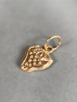 Load image into Gallery viewer, 14K Gold Strawberry Charm, solid gold pendant
