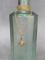 Load image into Gallery viewer, 18K Gold Rose Cut Diamond Charm, diamond pendant, solid gold
