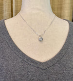 Load image into Gallery viewer, Pet Memorial Pendant with Gothic Letter, sterling silver, pet ashes, charm
