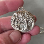 Load and play video in Gallery viewer, Sterling Silver Tree of Life Pendant: Art Nouveau Fruit Tree
