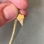Load and play video in Gallery viewer, Gold Ice Cream Cone Charm
