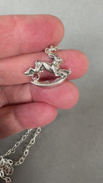 Load and play video in Gallery viewer, Rabbit Jumping over the Moon pendant
