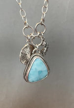 Load and play video in Gallery viewer, Larimar Ocean Charm Necklace
