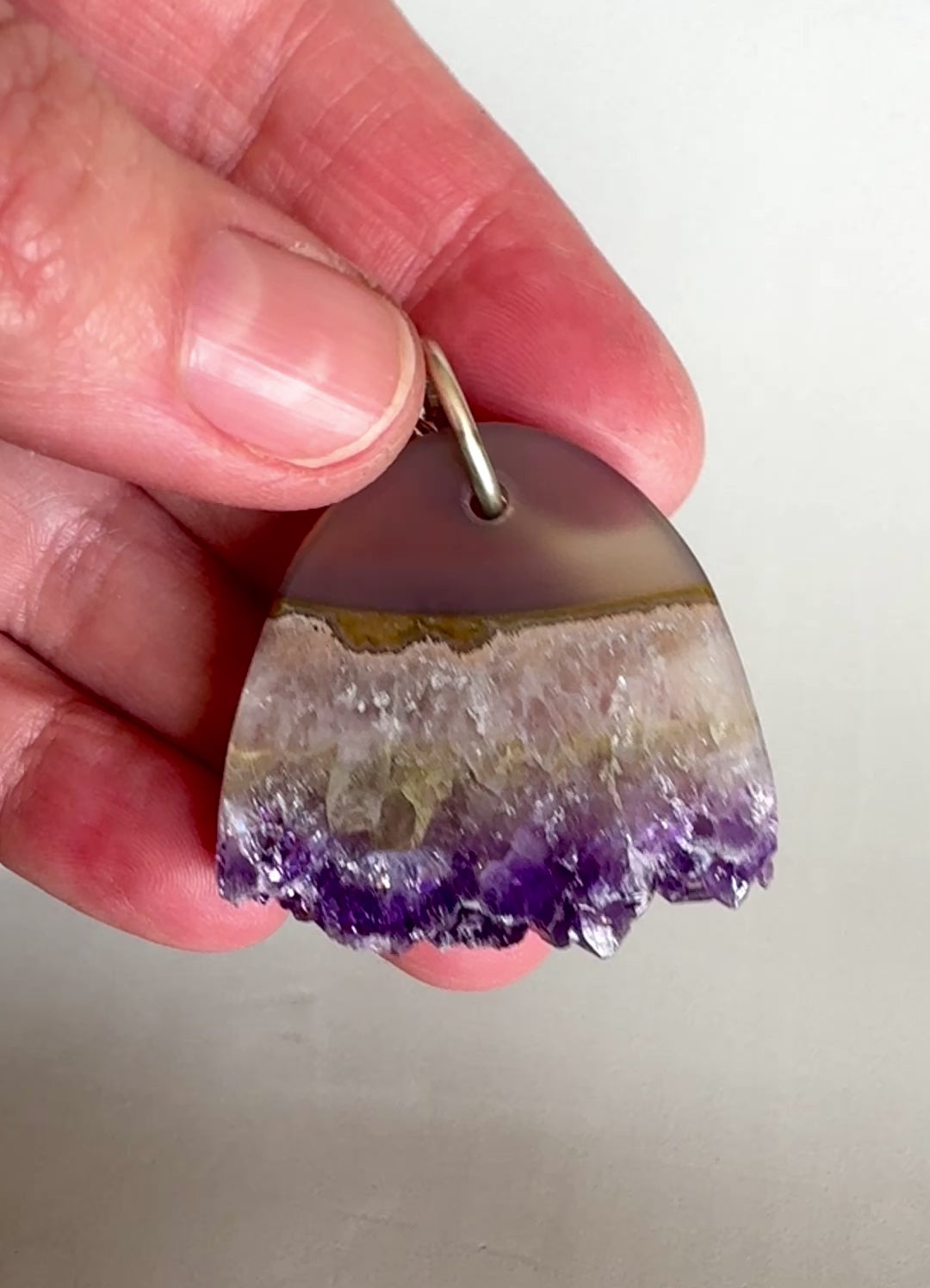 Carved Amethyst Necklace