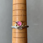Load and play video in Gallery viewer, Pink Tourmaline and Diamond Branch Ring
