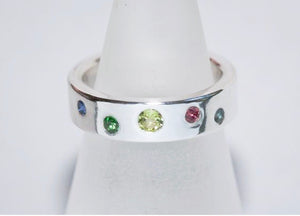 Birthstone Ring - You Choose Five Stones